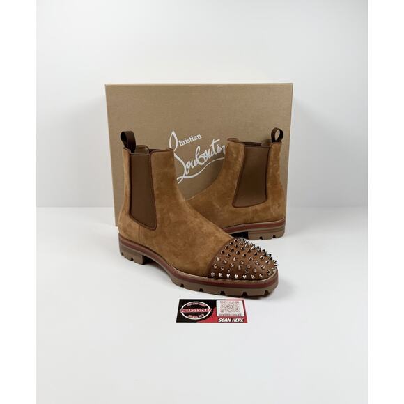 Size 7.5US - Christian Louboutin Melon Spikes Boots NEW main image 6